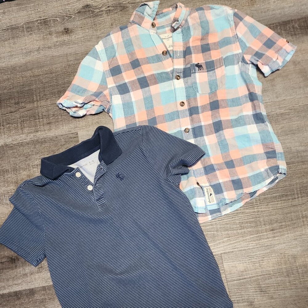 2 boys Abercrombie & Finch kids shirts 9/10